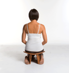 ikuko ergonomic wood mindfulness meditation bench dawn Mauricio