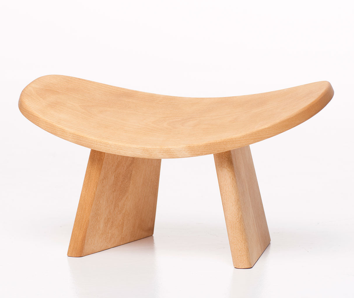 ikuko ergonomic wood kneeling meditation bench assembled natural
